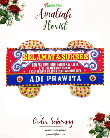 Papan Bunga Ucapan Selamat Pudak Kulon